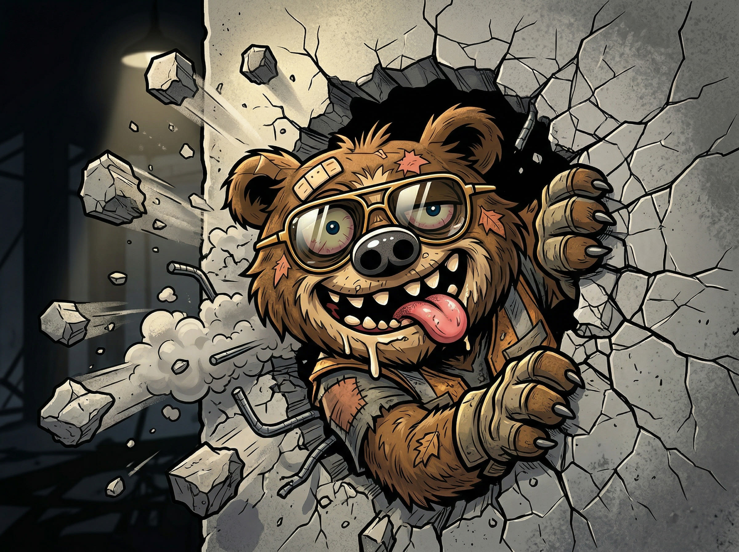 IronCub Bear breaking through