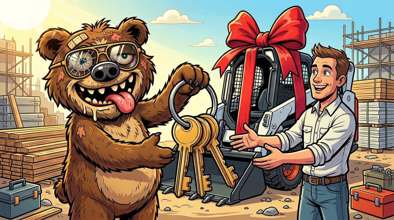 IronCub Beer overhandigt sleutels